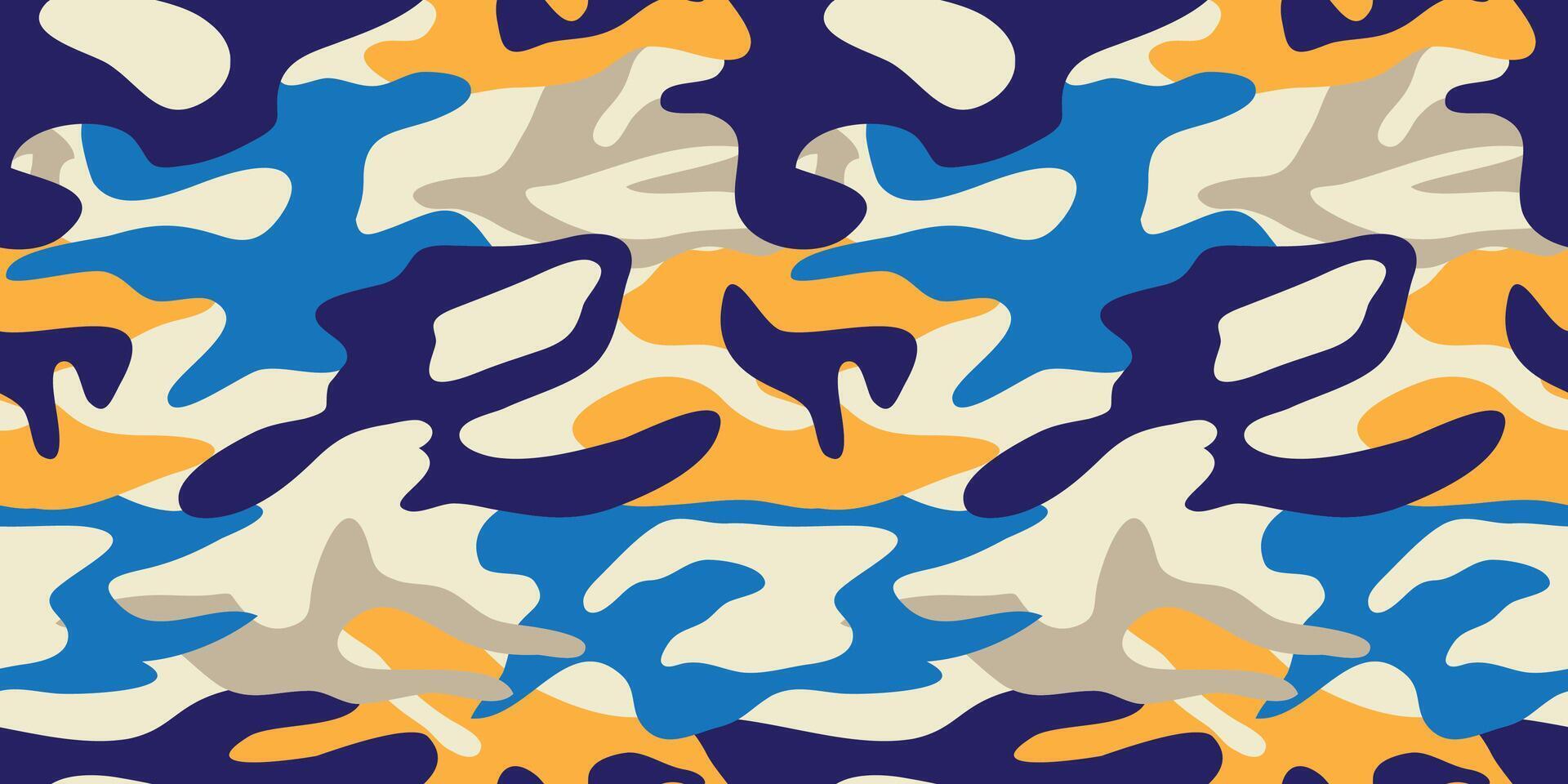 Camouflage pattern background . Classic clothing style masking camo repeat print. Virtual background for online conferences vector