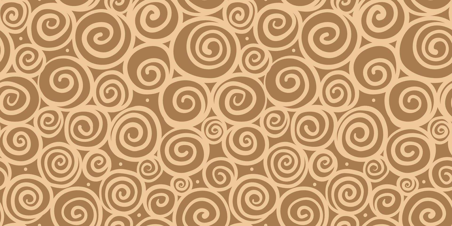 Spiral circle isolated on white background. Monochrome geometric seamless pattern. Simple flat graphic hand drawn illustration. vector