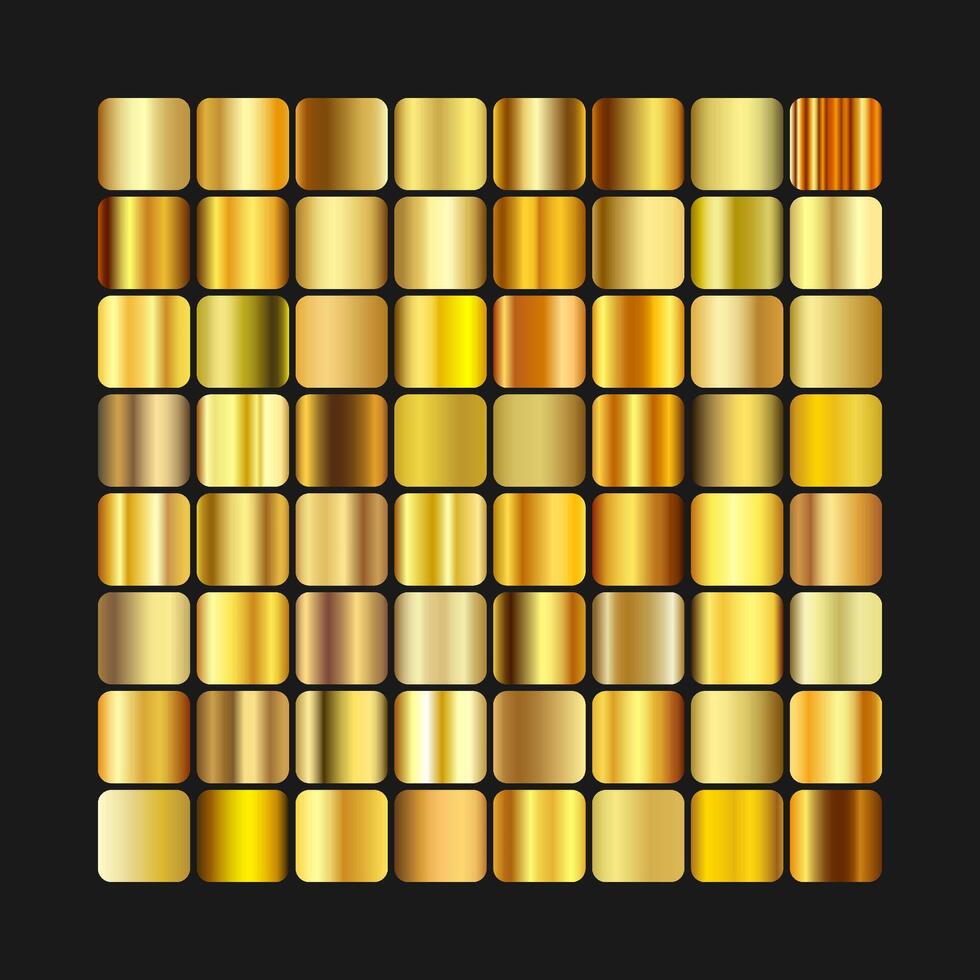 Gold Gradient Palette vector