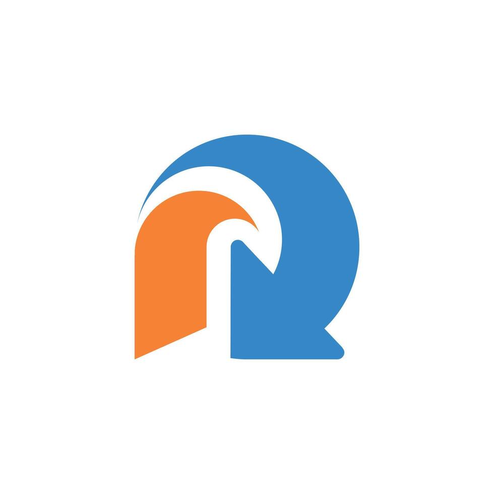 P And Arrow Icon, Modern Business and Technology Logo illustration vector