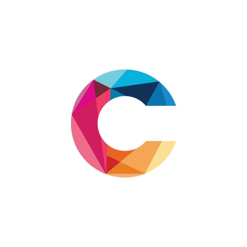 Letter C, Tech Business Logo design vector