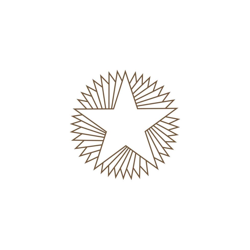 Star symbol illustration ideal for symbol, logo, emblem or design use. vector