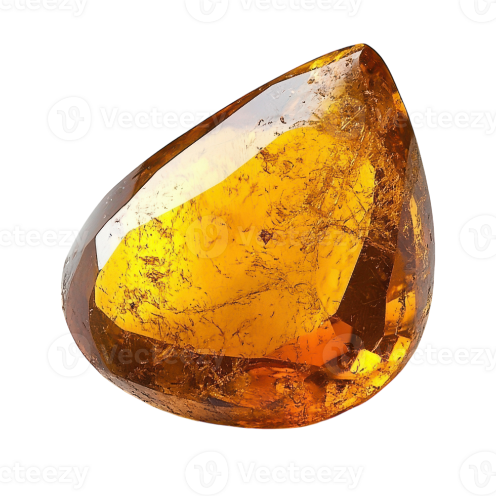Radiant amber gem glows softly under warm lighting png