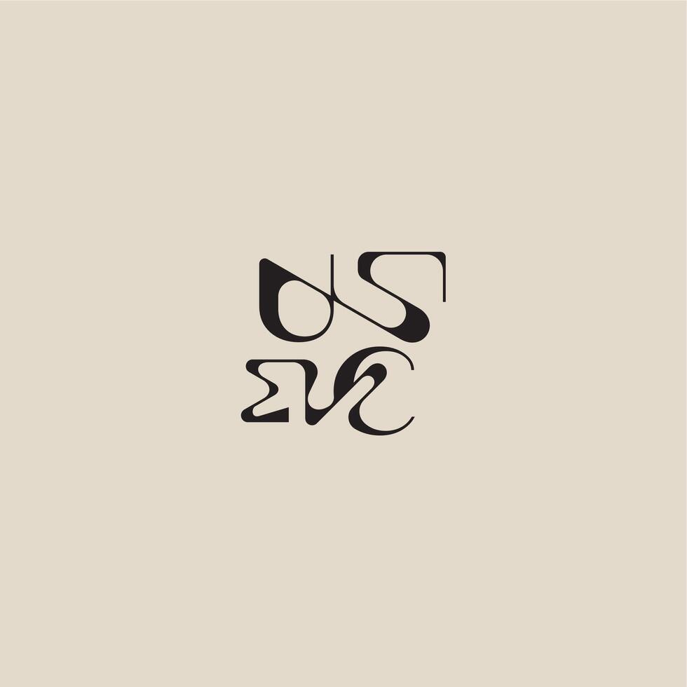 bold style and luxury concept UC elegant initial logo letter curved typography monogram vector