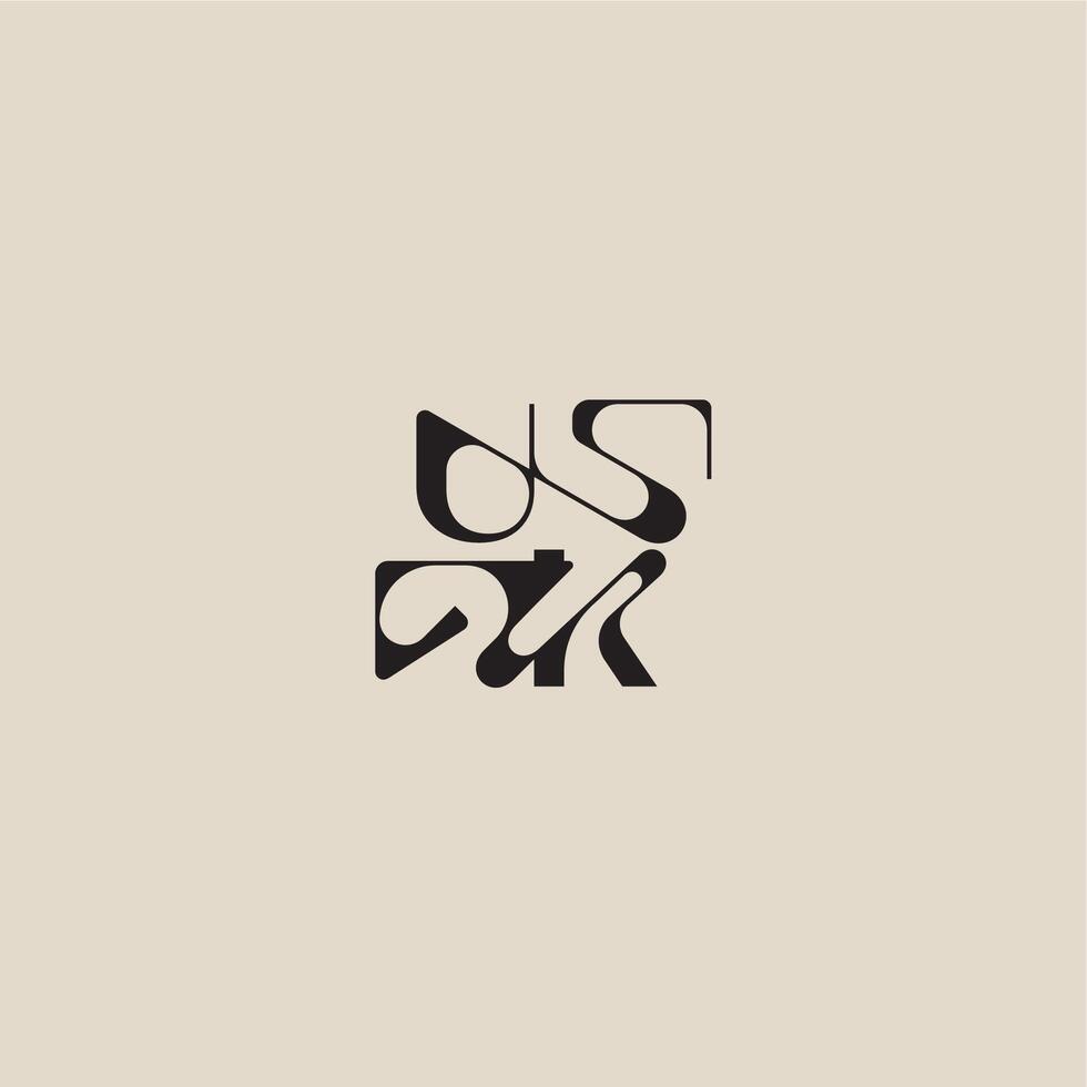 bold style and luxury concept UK elegant initial logo letter curved typography monogram vector
