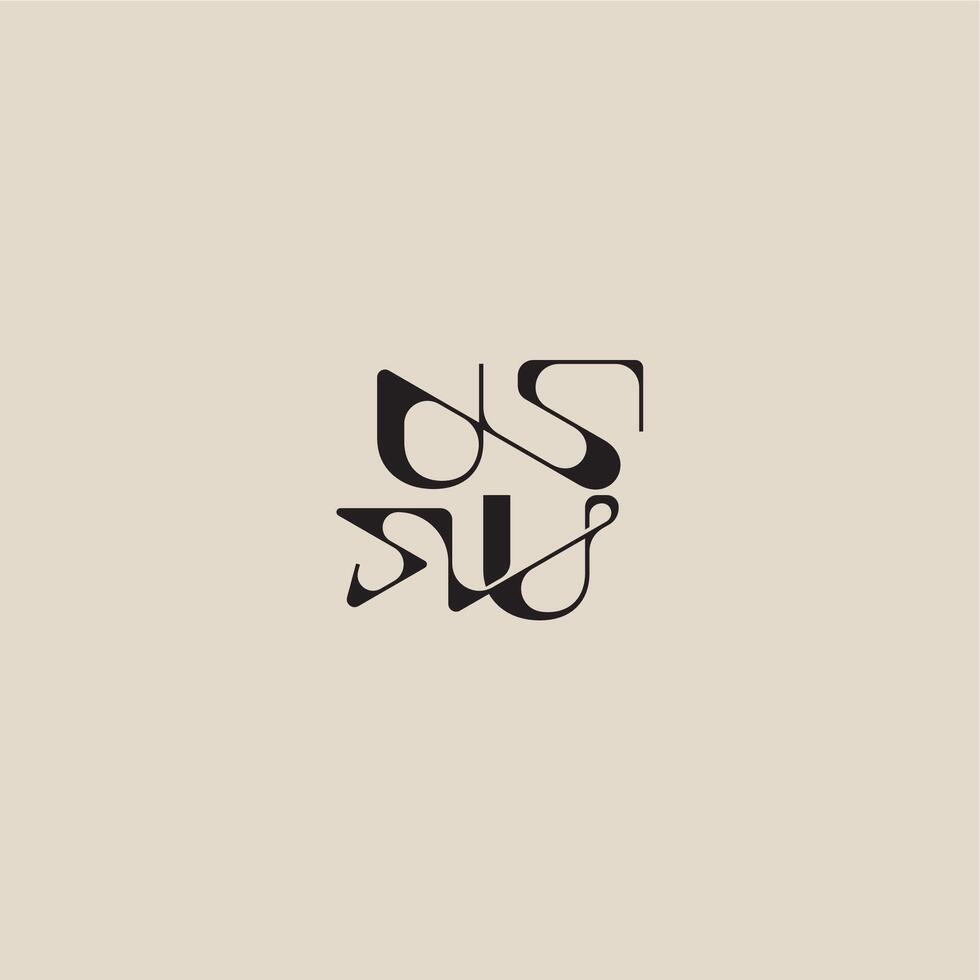 bold style and luxury concept UU elegant initial logo letter curved typography monogram vector