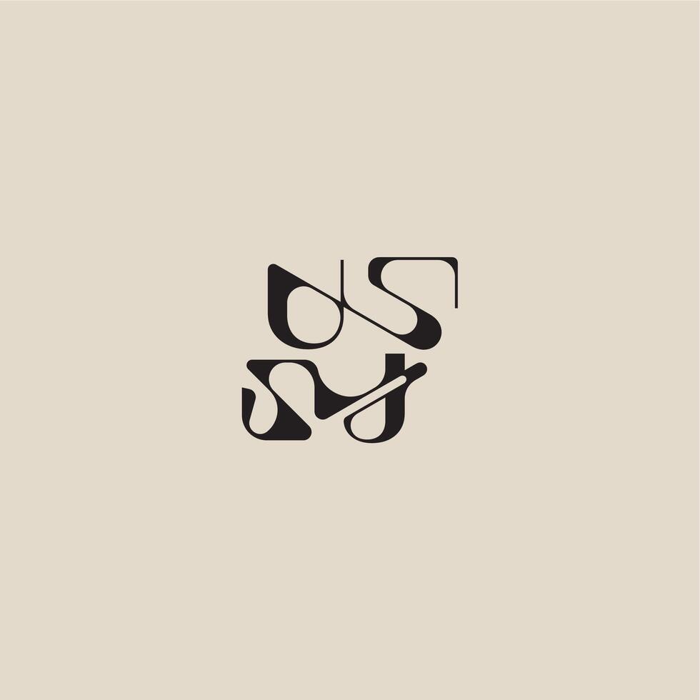 bold style and luxury concept UJ elegant initial logo letter curved typography monogram vector