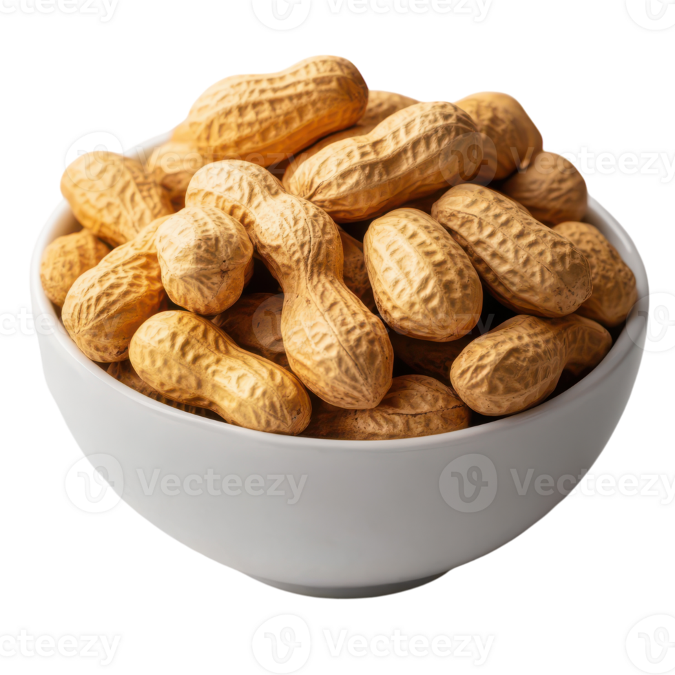 Delicious Peanut in White Bowl for Healthy Snacking and Cooking png