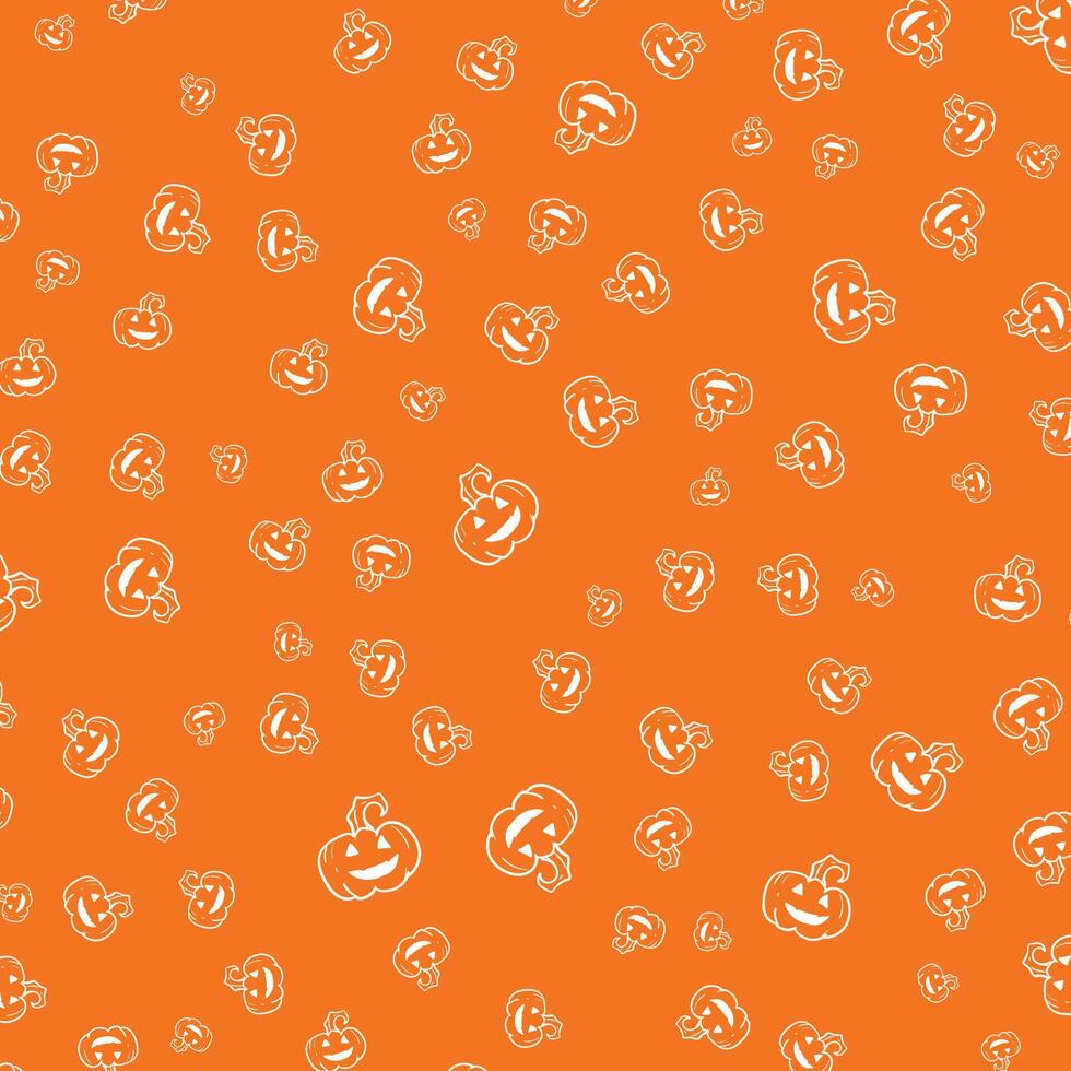 Halloween pumpkins pattern design vector