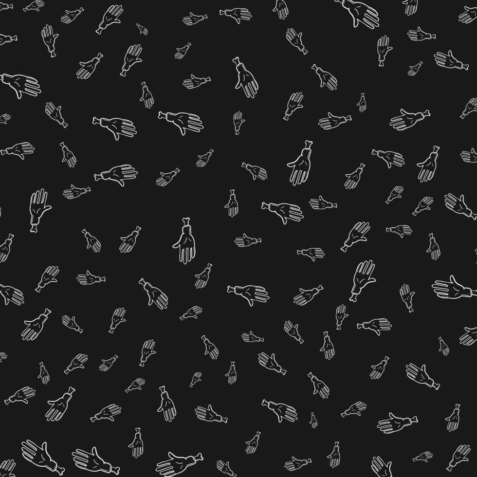 Happy halloween spooky cartoon pattern background. illustration vector