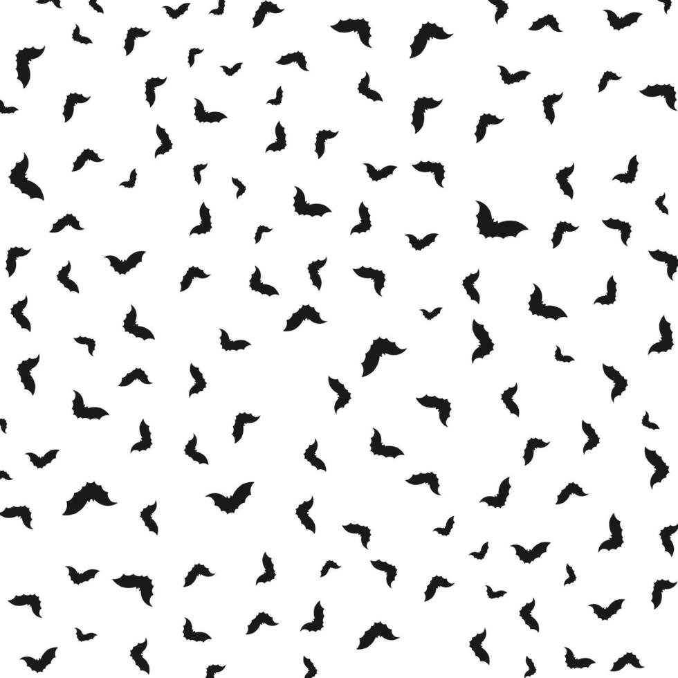 Halloween bat silhouette pattern background. illustration vector