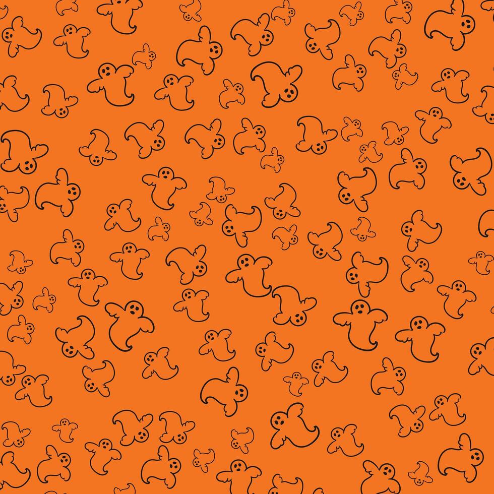 Party halloween pattern with drawings decorative illustration vector