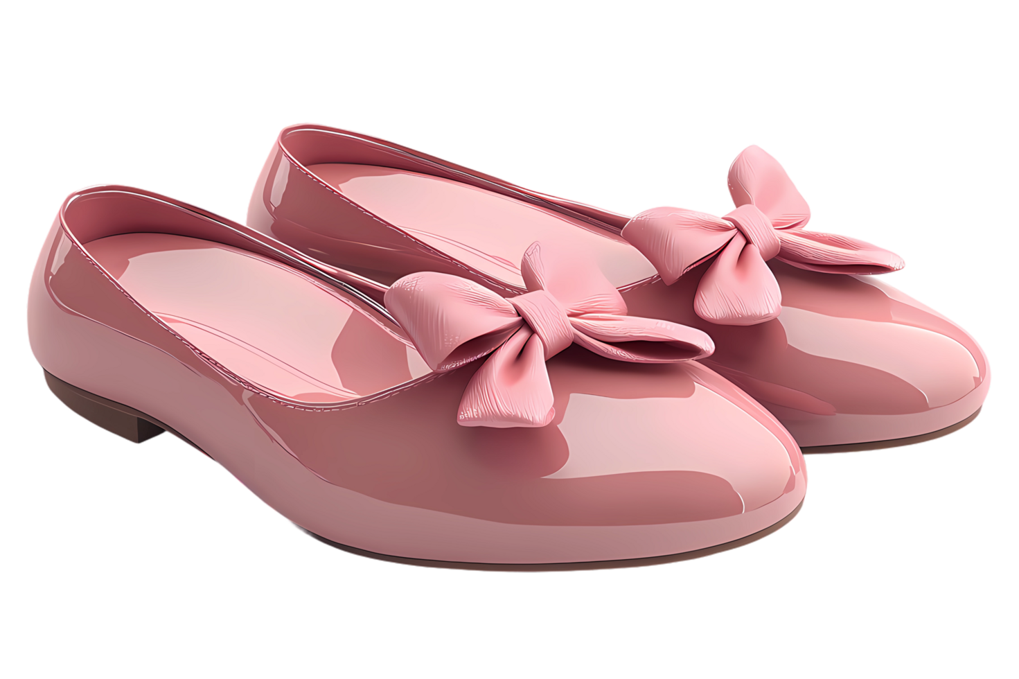 pink shoes with bow on the toe png