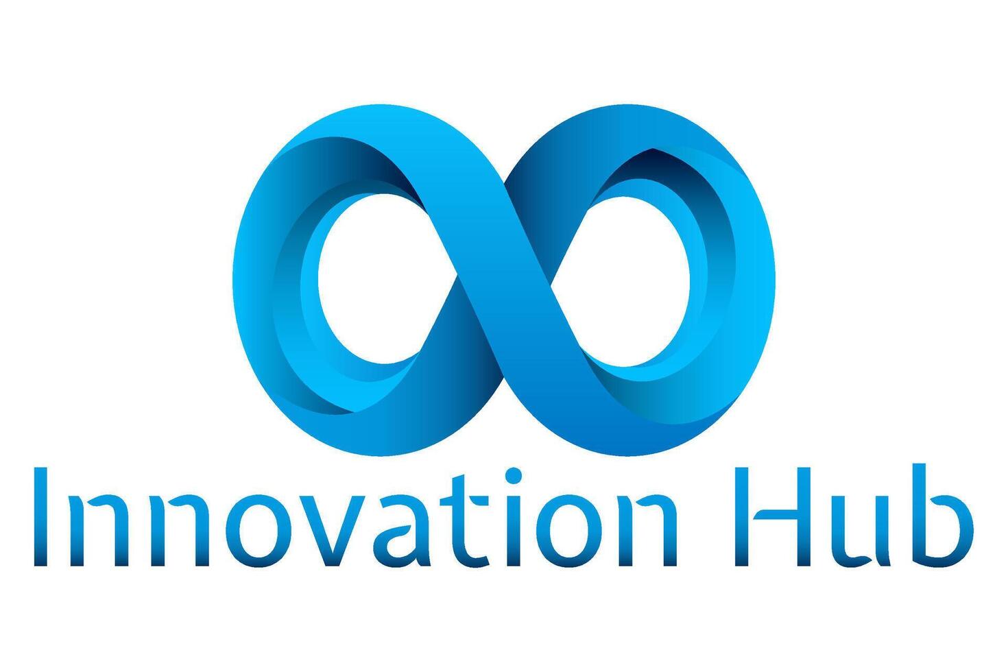innovative hub logo creative and original your business or company illustration isolated on white background vector