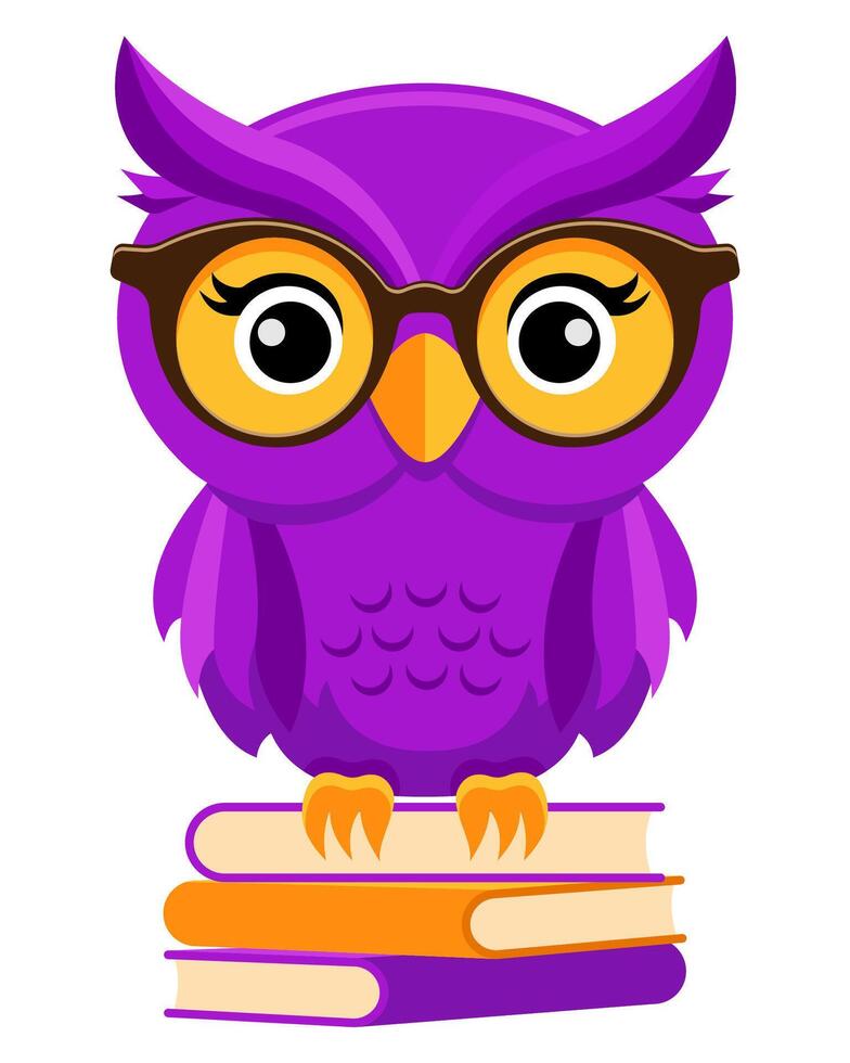owl education logo for university school and your business or company illustration isolated on white background vector