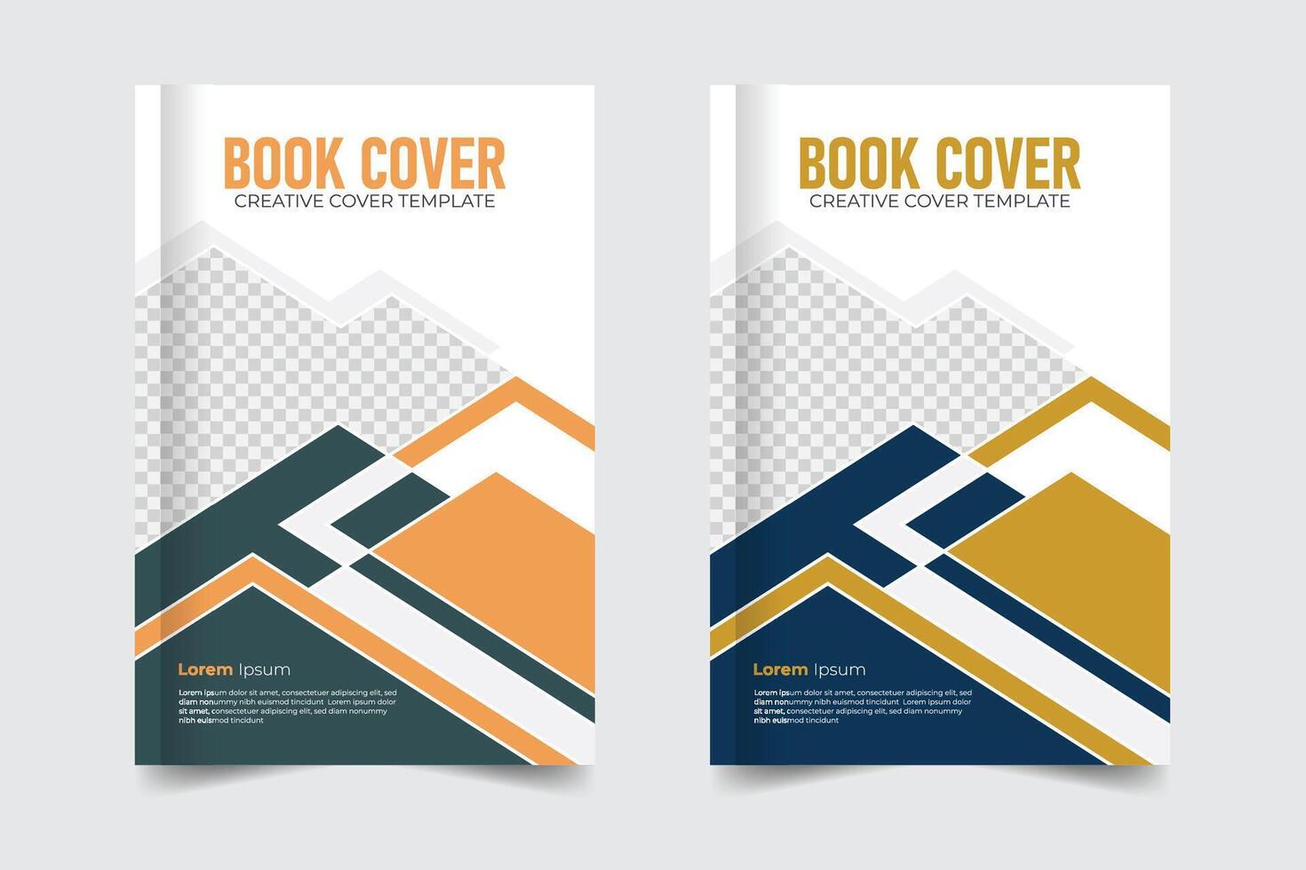 Creative and minimal style Modern background Colorful book cover, corporate and modern new annual report, print-ready business cover or elegant book cover design vector