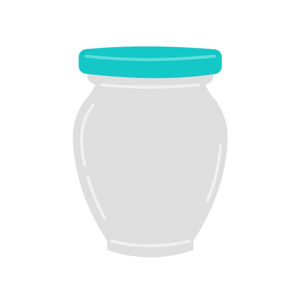 Simple Glassware Jar vector