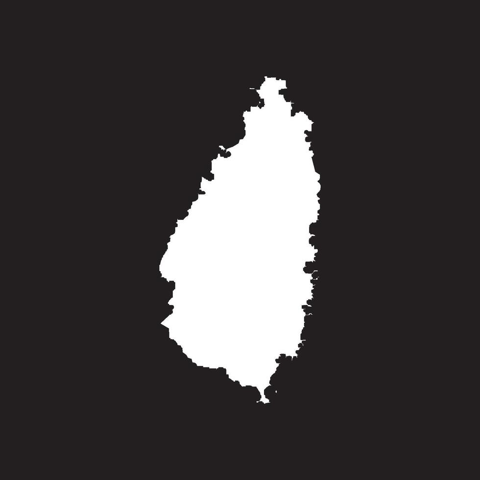 Saint Lucia Region Map Icons and Illustrations vector