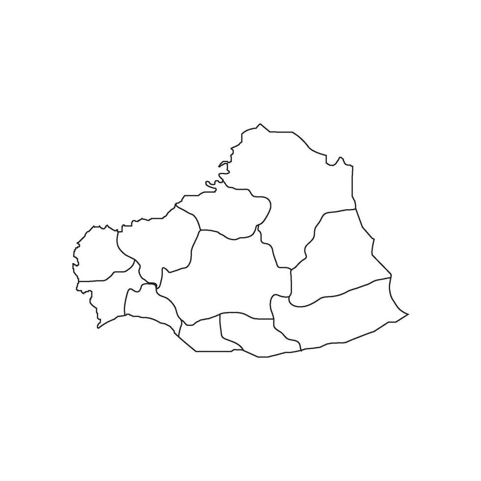 A black and white outline of the country of malawi vector