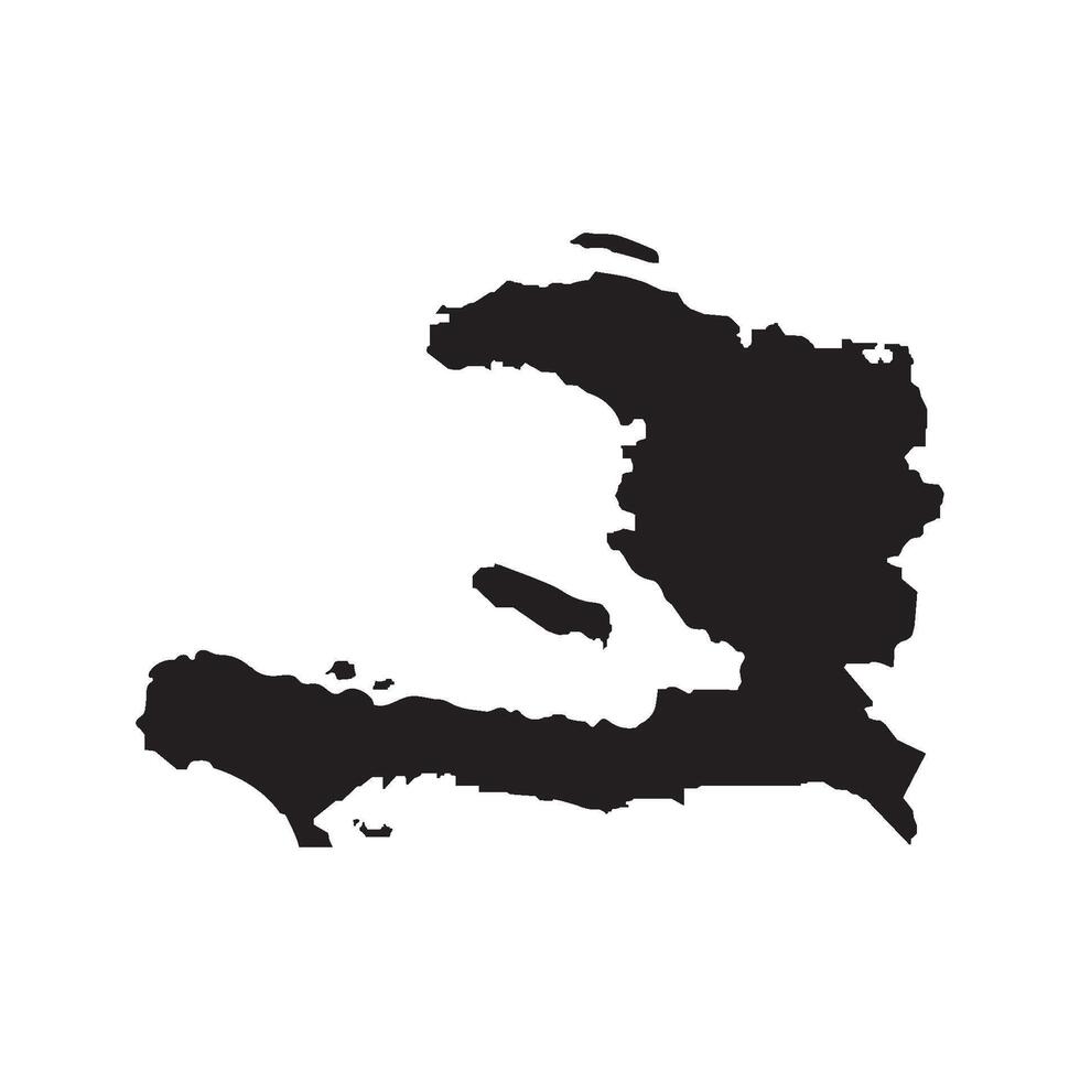 The map of cuba is shown in black and white vector