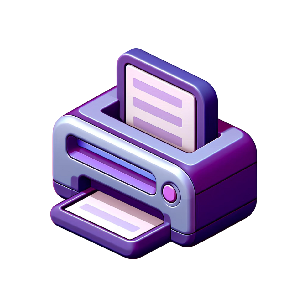 Compact Printer 3D Render png