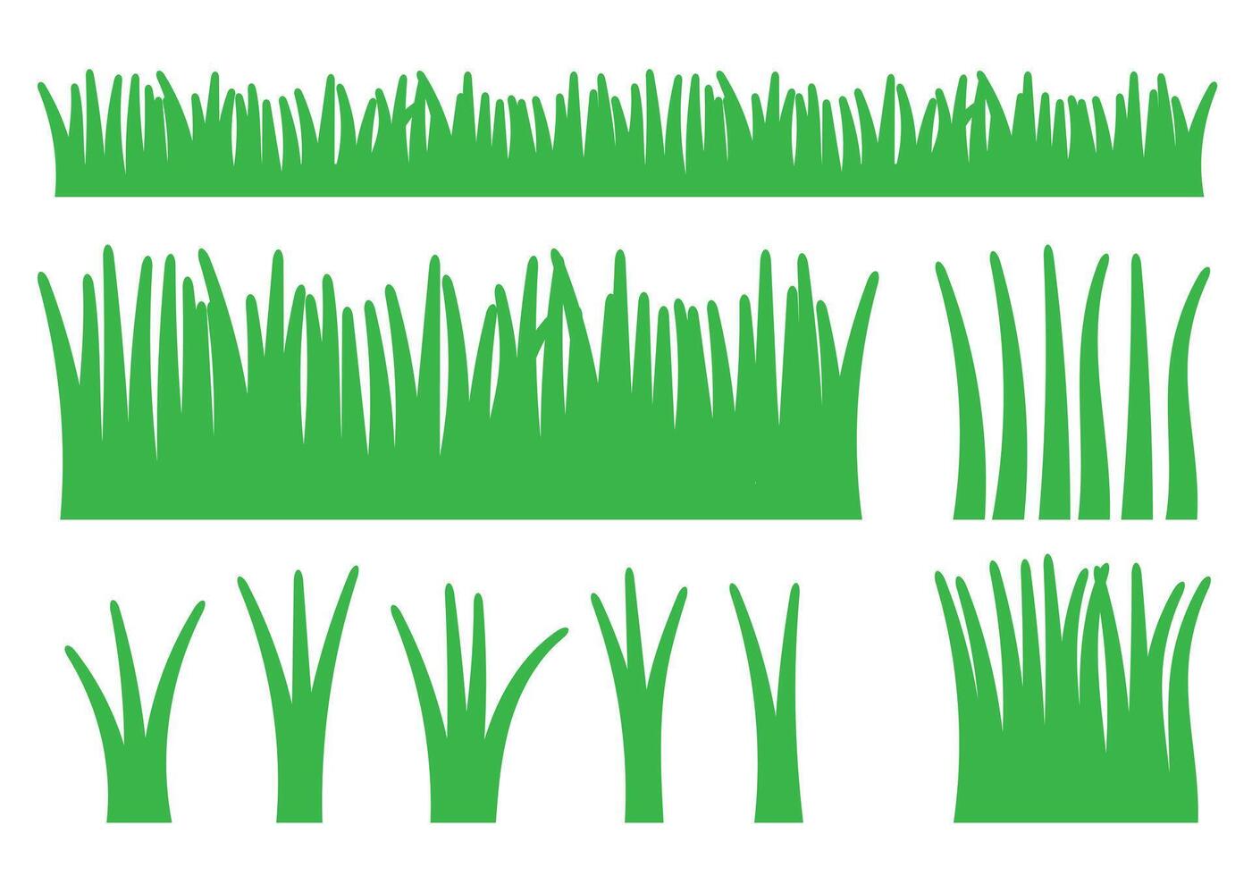green lawn grass hay texture illustration. Natural, organic, bio, eco label and shape on white background. Ground land pattern. vector