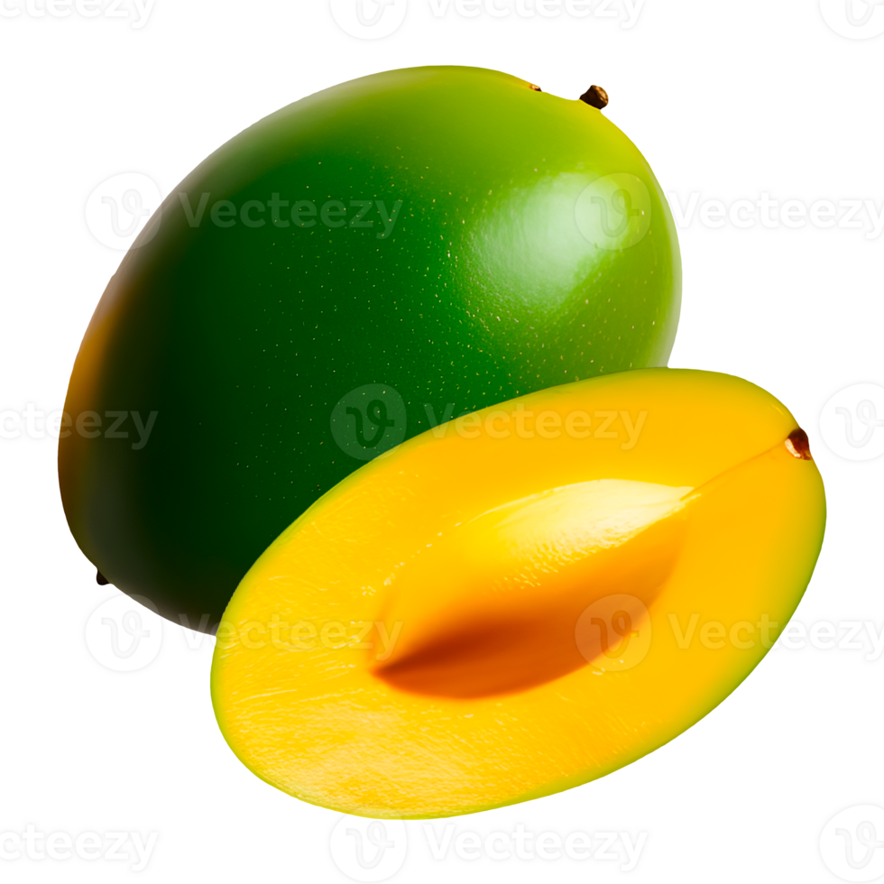 Ripe Mango Isolated on Transparent Background for Design Use png