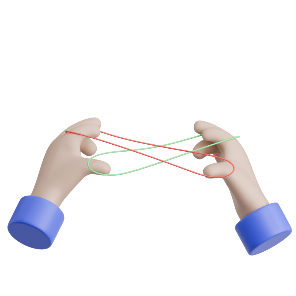 3D Render Indonesian Traditional Game Permainan Karet png