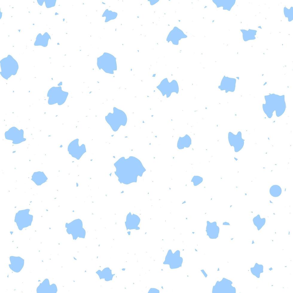 Winter Seamless pattern with abstract flakes vector