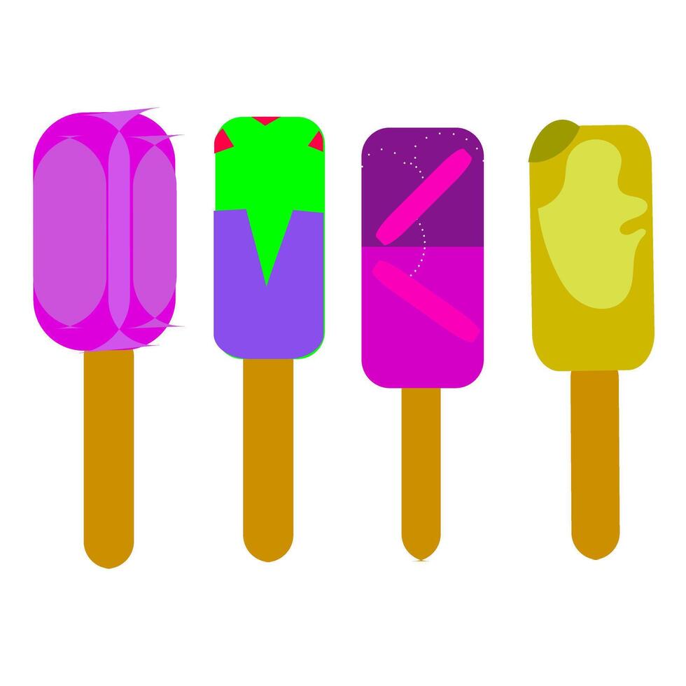 a colorful Christmas ice cream vector