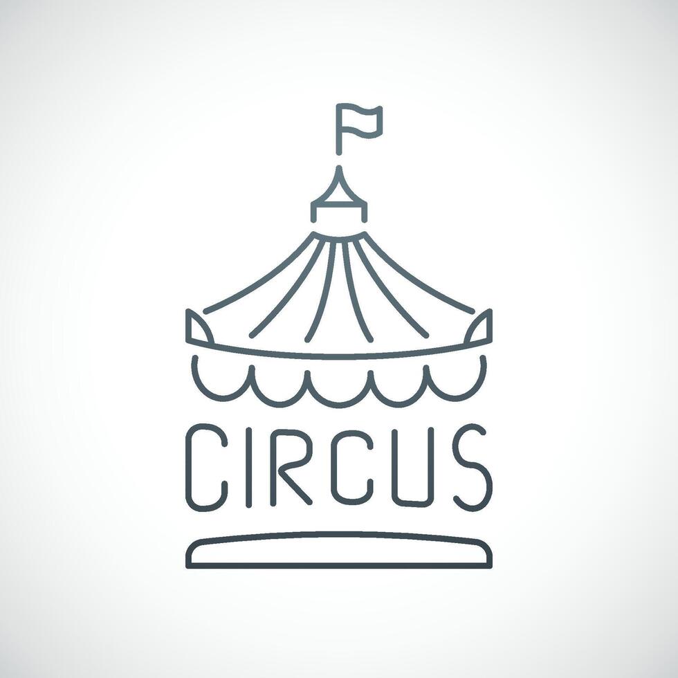Circus icon isolated on white background. vector