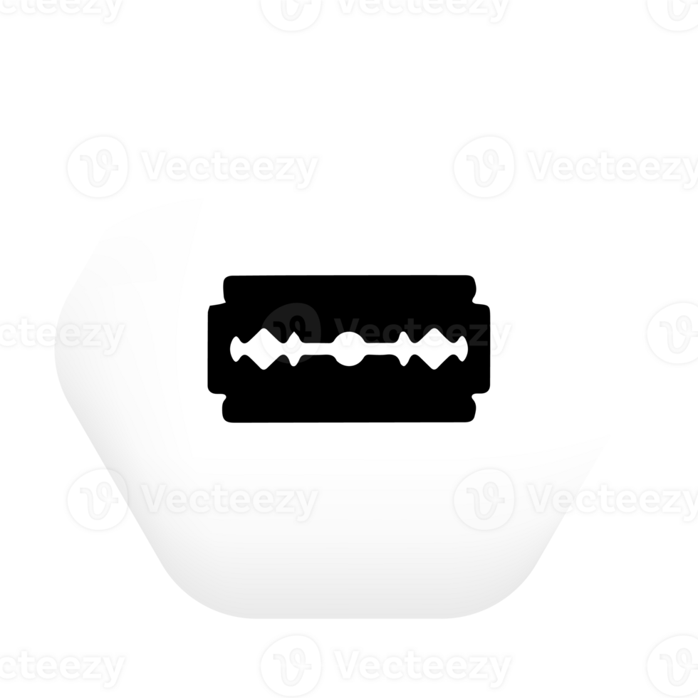 A razor blade icon black and white png