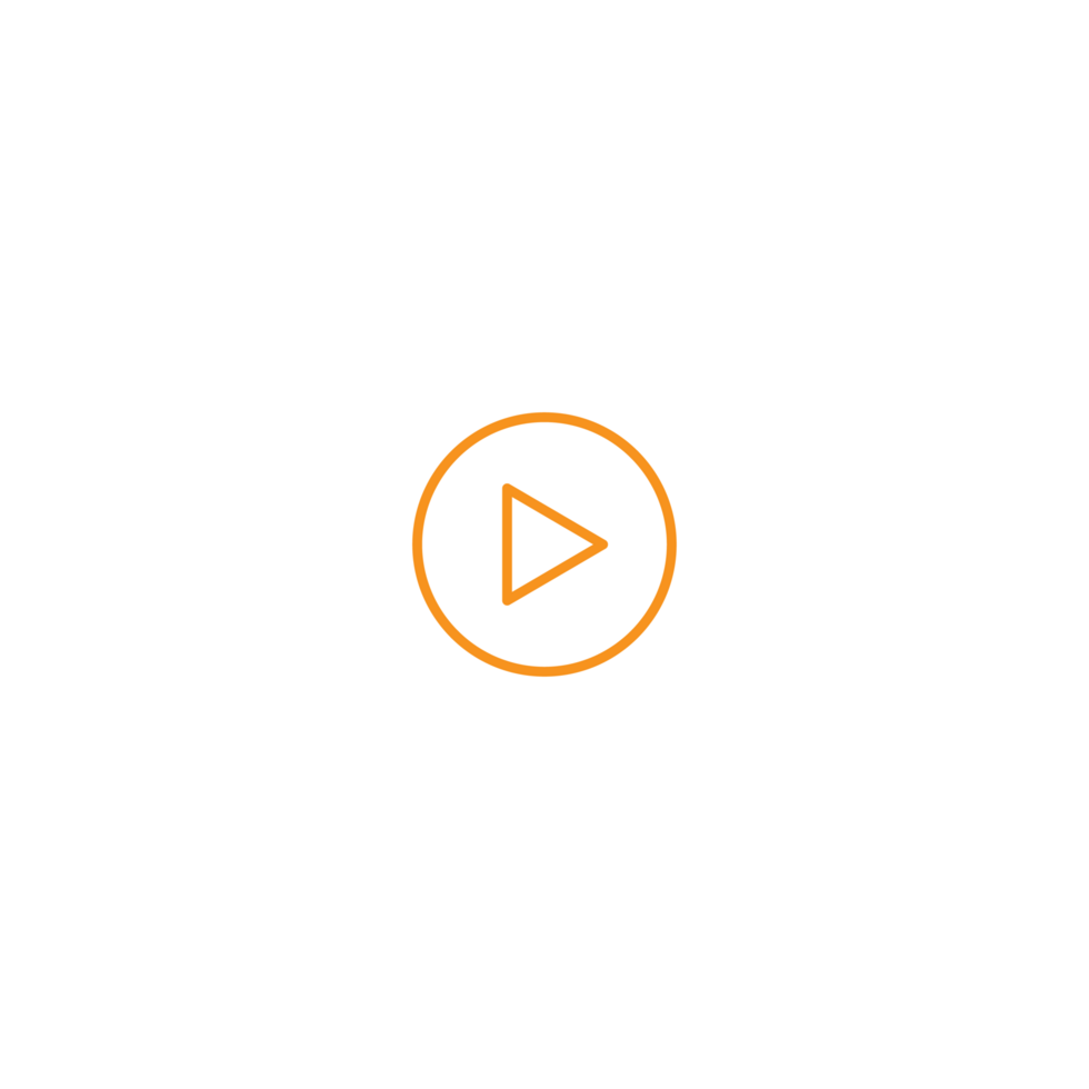 A white and orange play button png