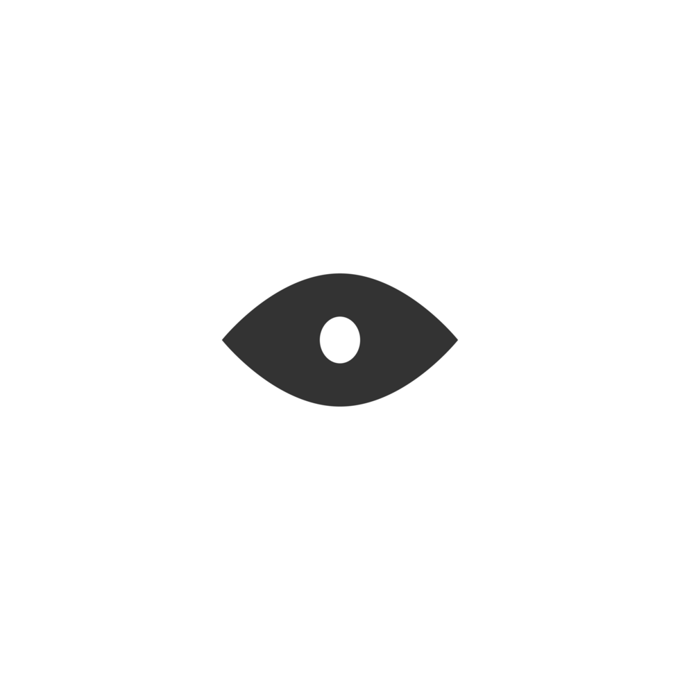 Eye icon flat simple view icon png