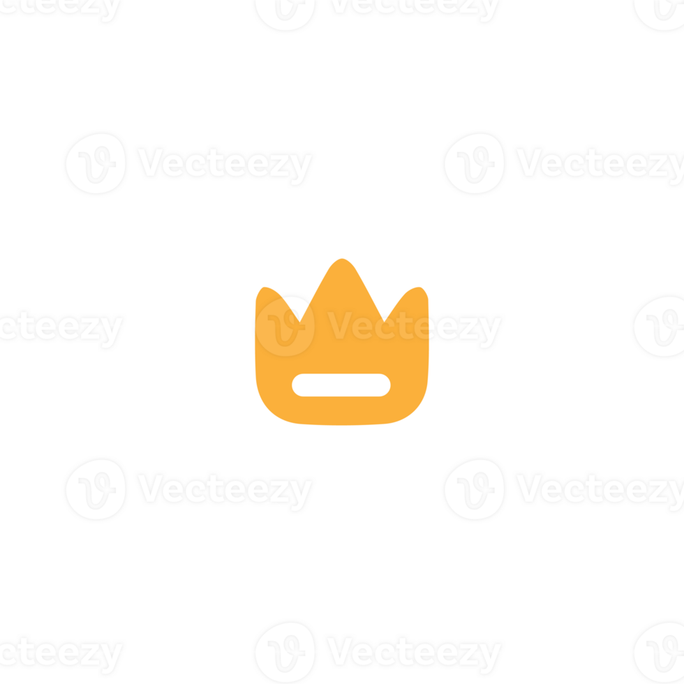 A crown icon white and yellow color png