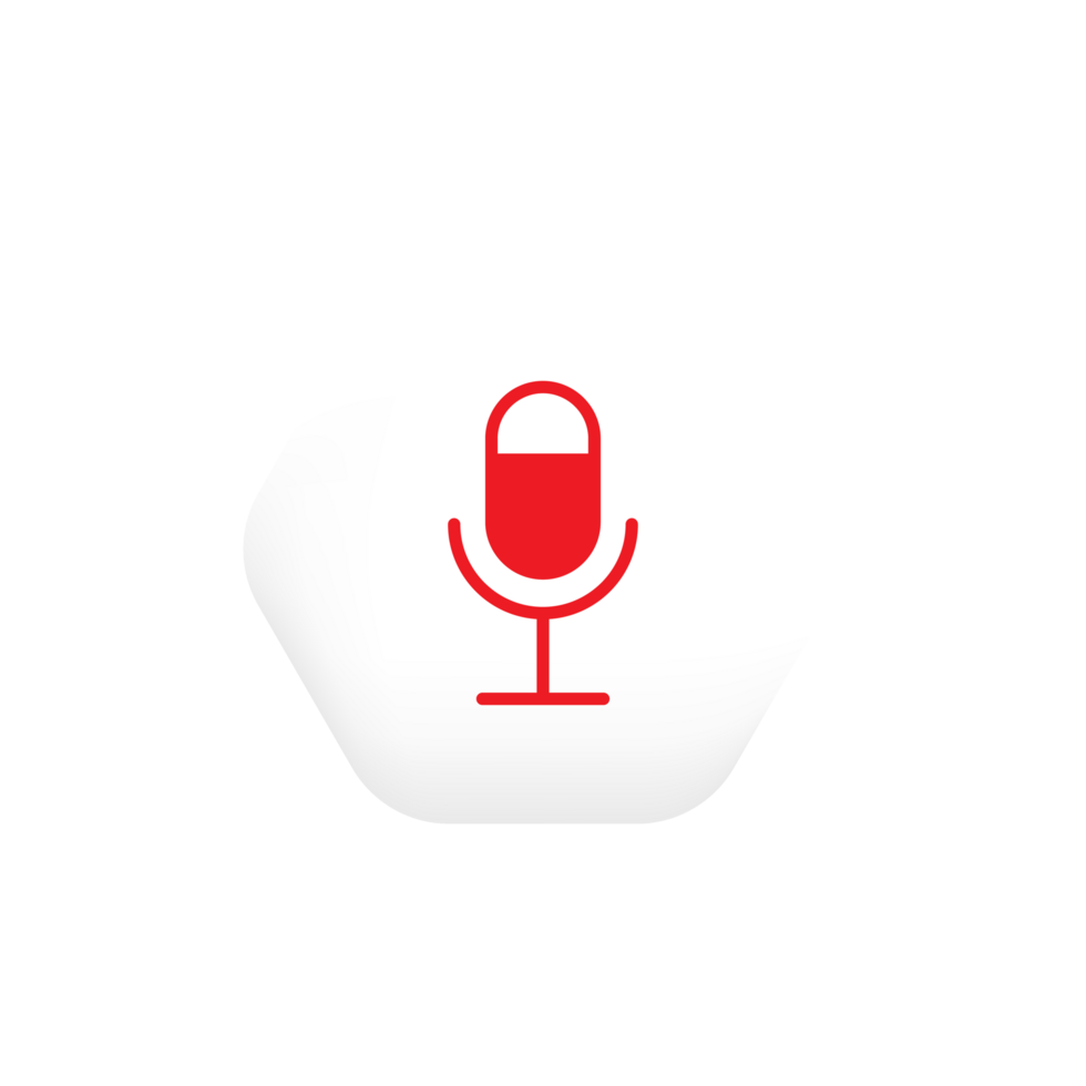 Simple microphone icon png