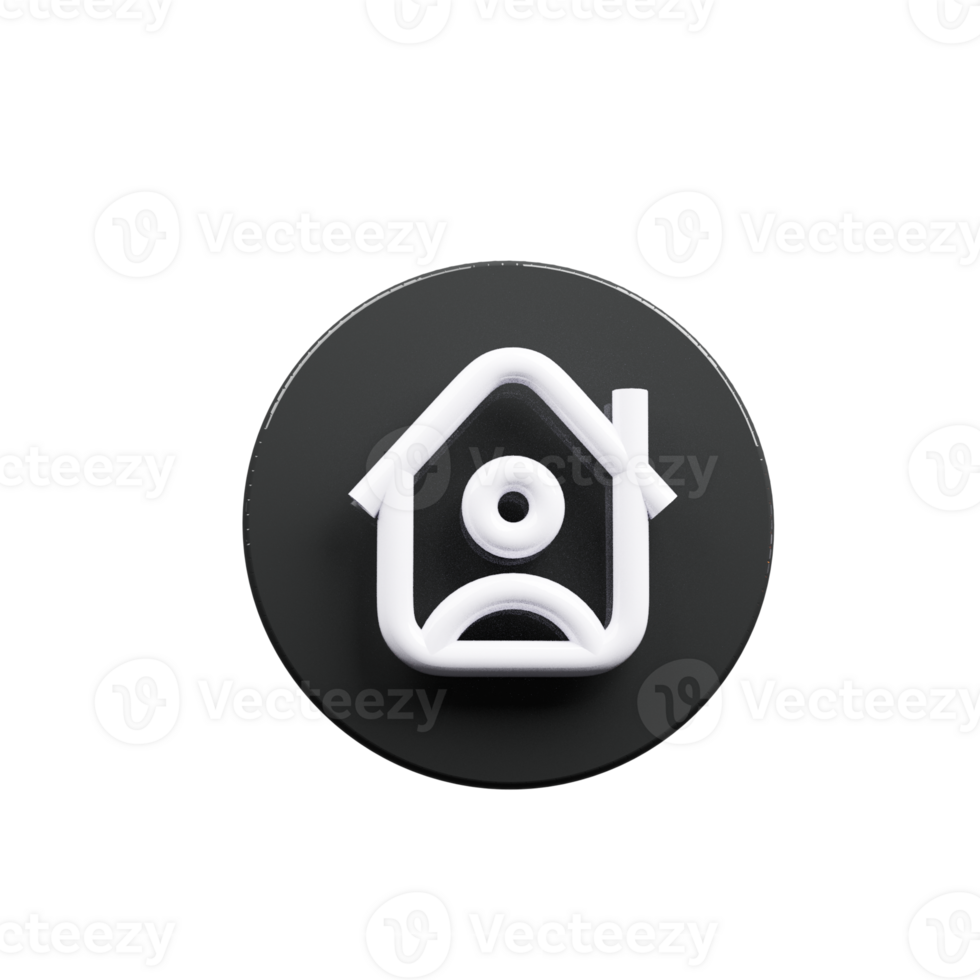 User home icon 3d render png