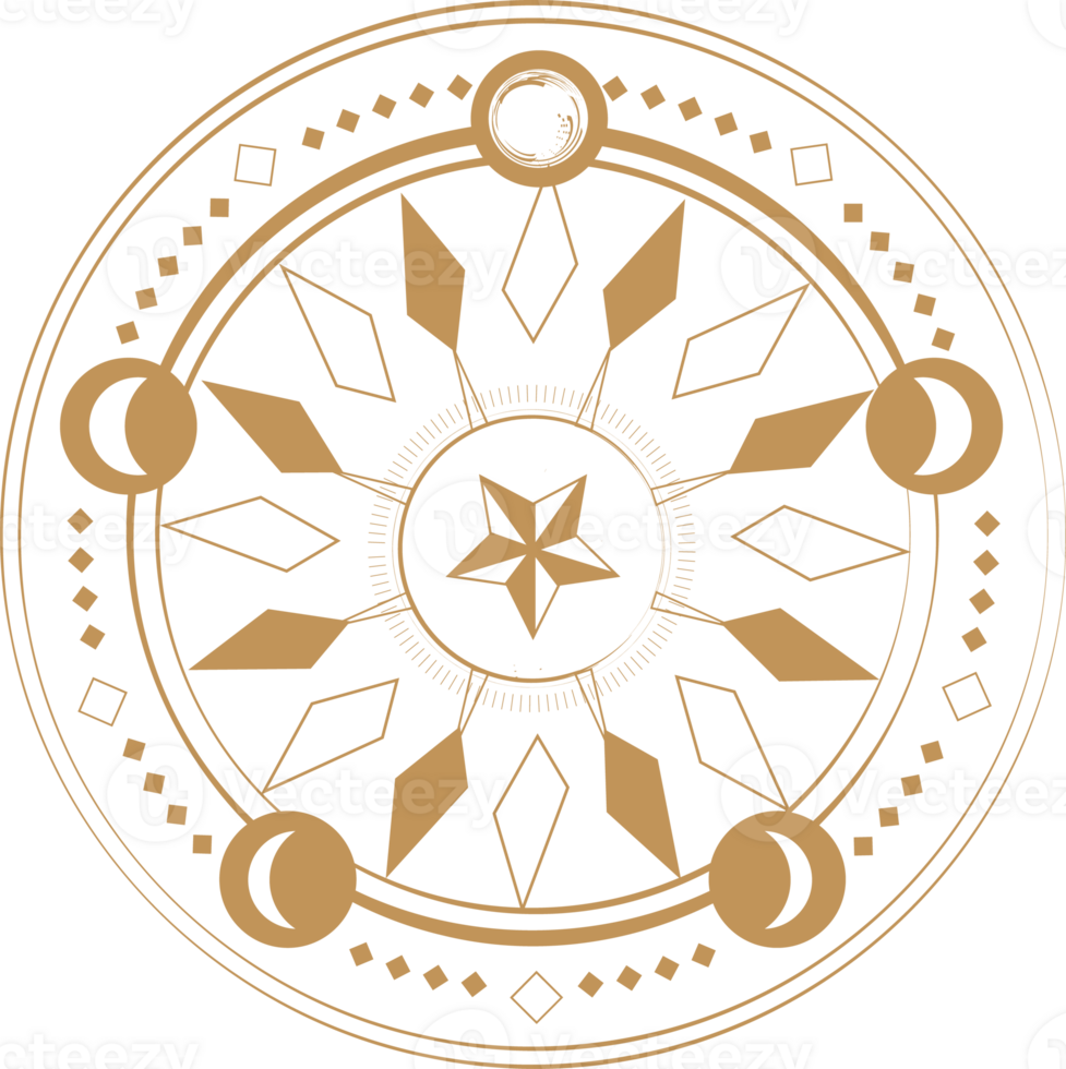 Magic circle illustration png