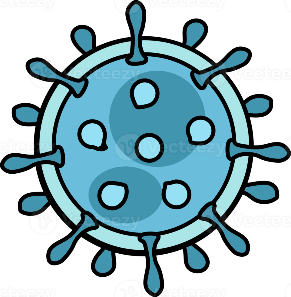 microbe or virus cell icon png