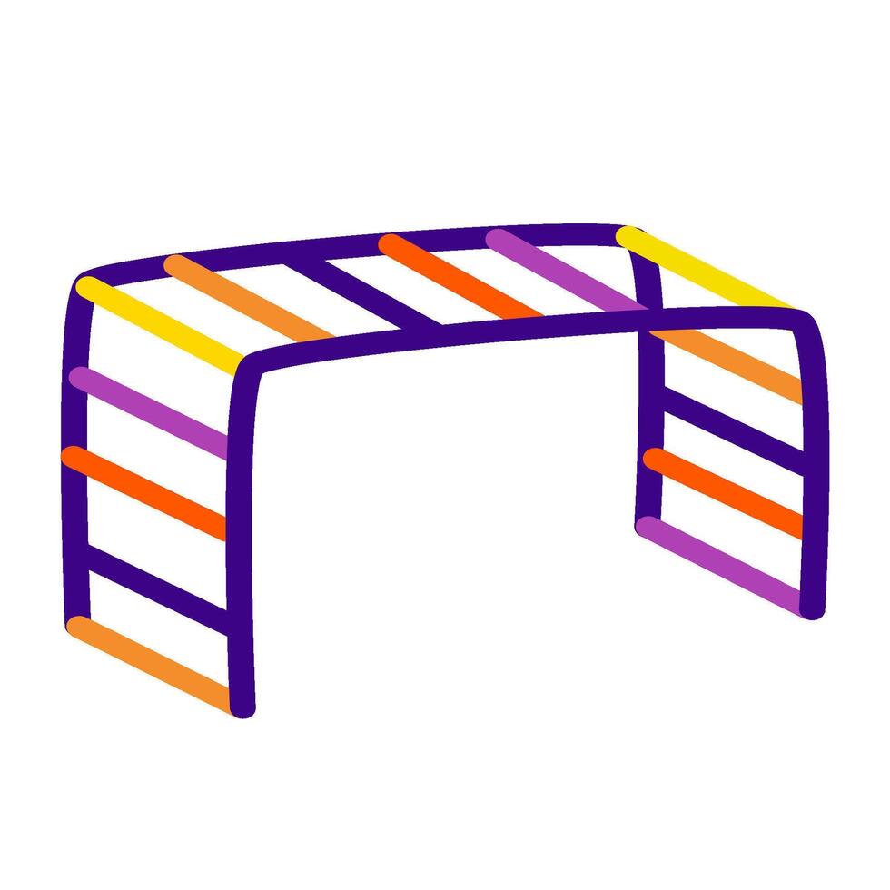 Colorful outdoor fun playground vector
