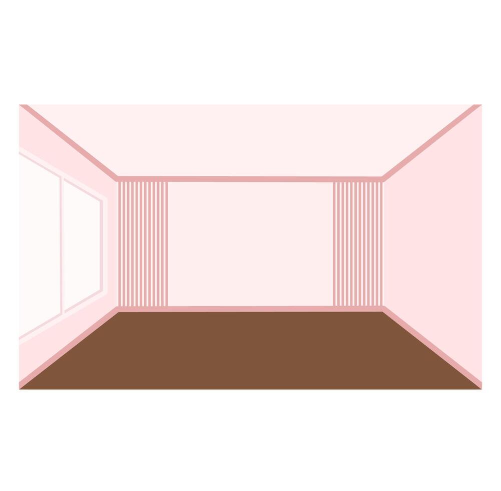 Minimalist room background vector