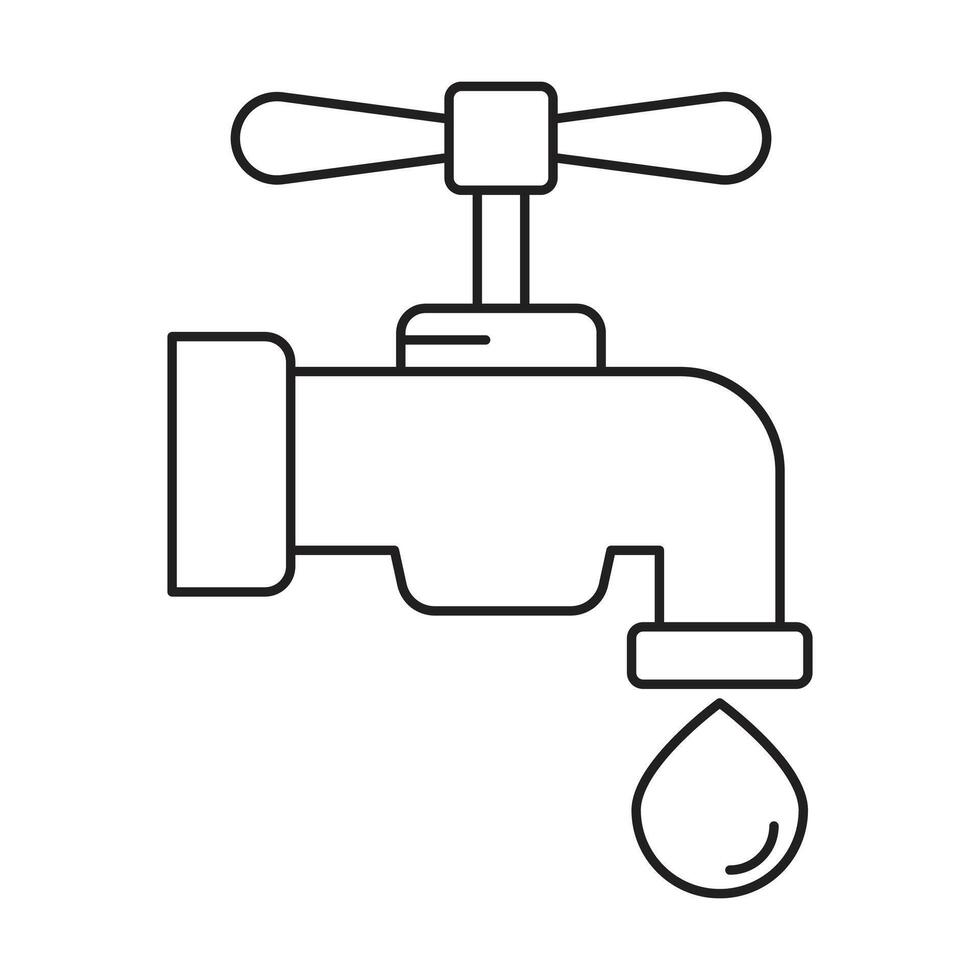 Tap water icon on white background vector