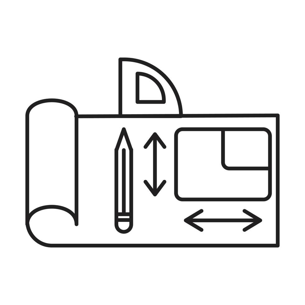 Plan icon on white background vector