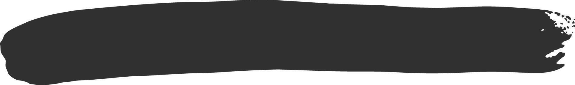 Bold black brush stroke on white, creating a modern and artistic banner with visible texture. Perfect for stylish design projects vector