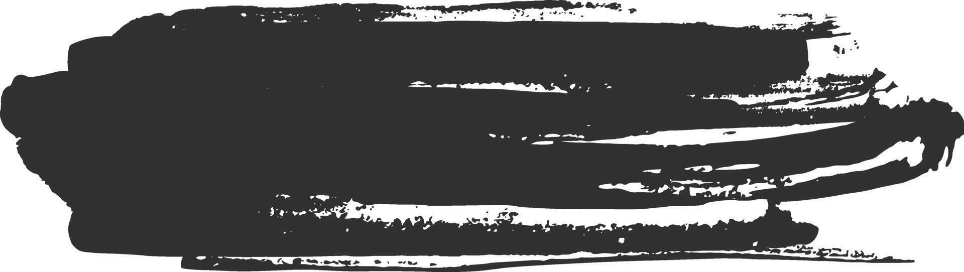 Skillfully textured black brush stroke for abstract designs, perfect for banners, backdrops, frames, or borders, adding a unique touch to projects vector