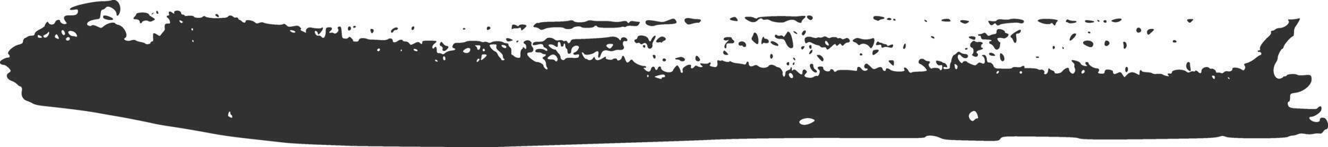 Black grunge brush stroke, splatter, spray paint on white background, design element, textured effect, illustration vector