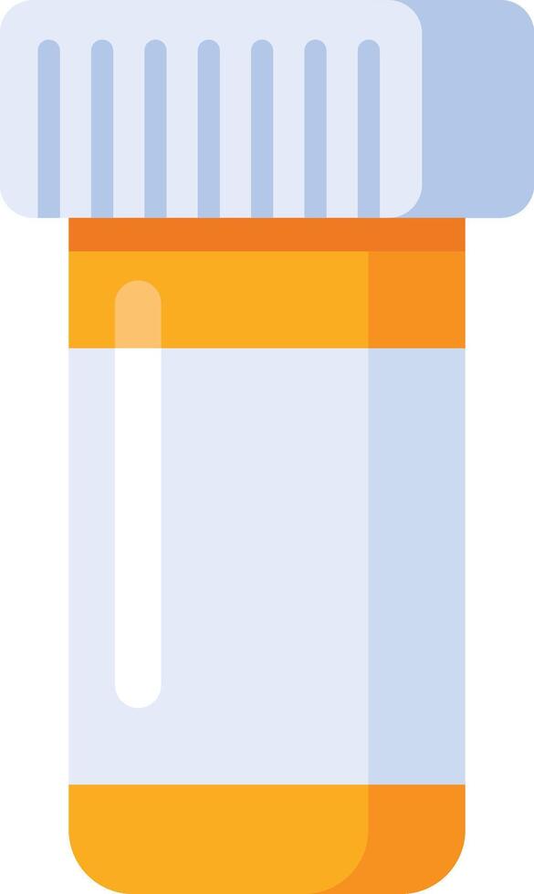 Orange medicine bottle featuring a childproof cap, designed to prevent accidental opening by children, promoting medication safety and responsible storage practices vector