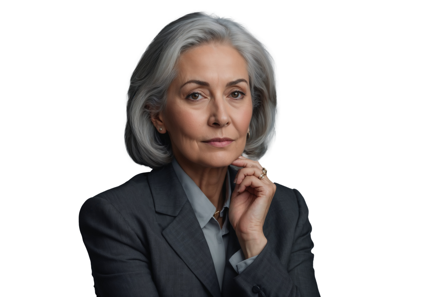 Confident Mature Businesswoman on transparent Background png