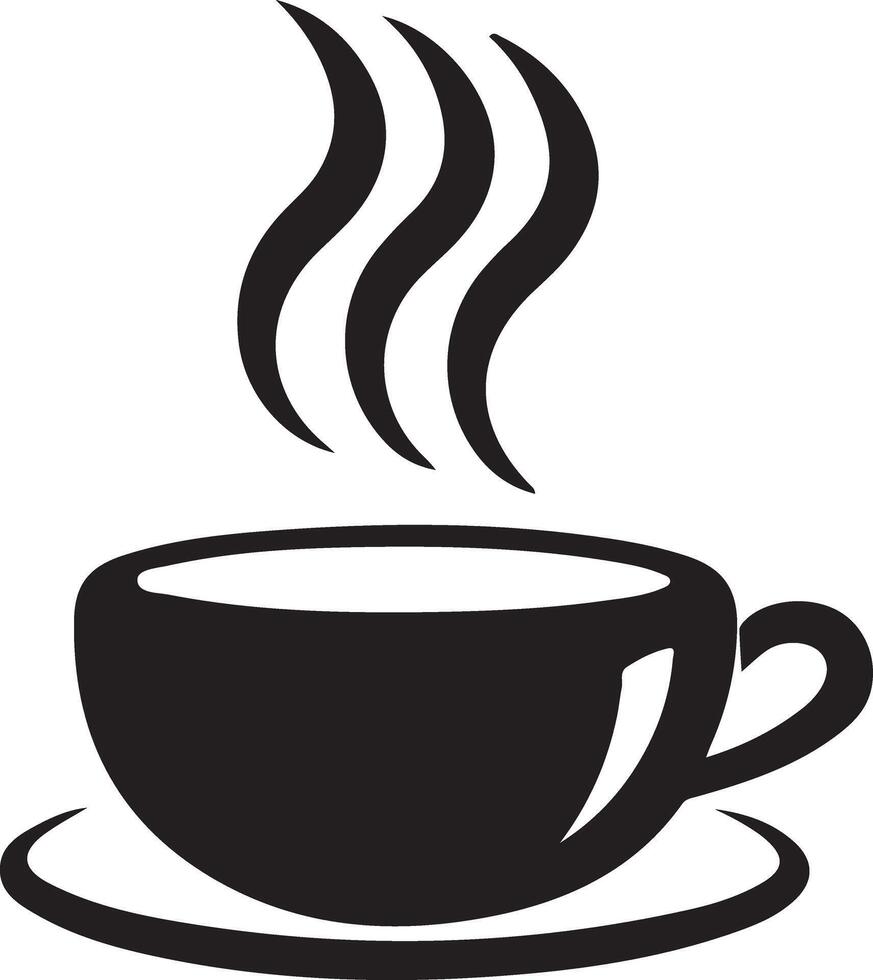 There is a coffee cup illustration art vector