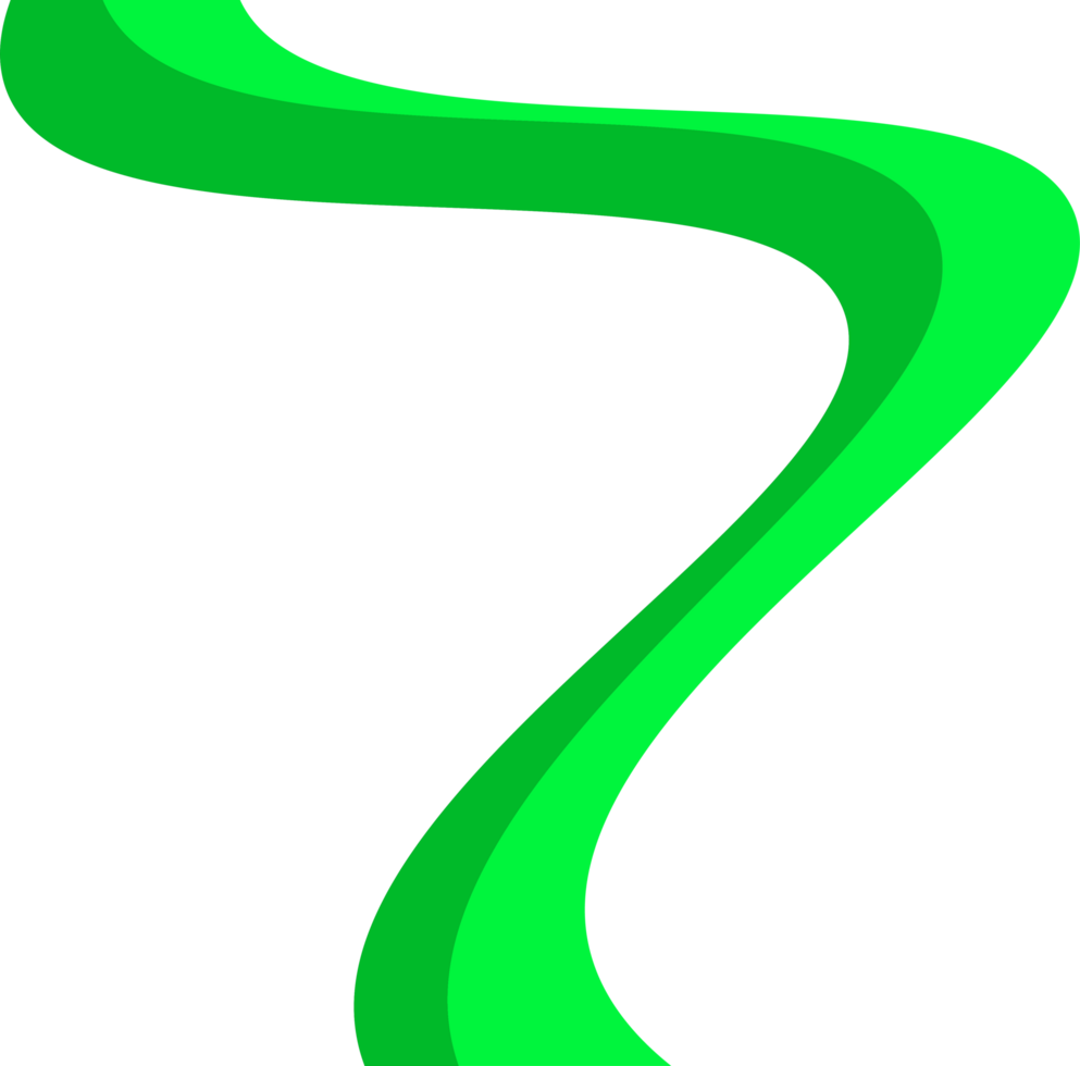 green curved line png